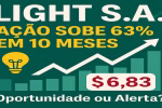Light S.A. Ação Sobe 63% em 10 Meses