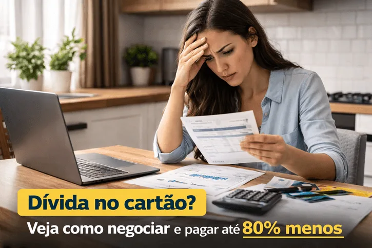 negociar dívida de cartão de crédito atrasado e conseguir desconto na fatura