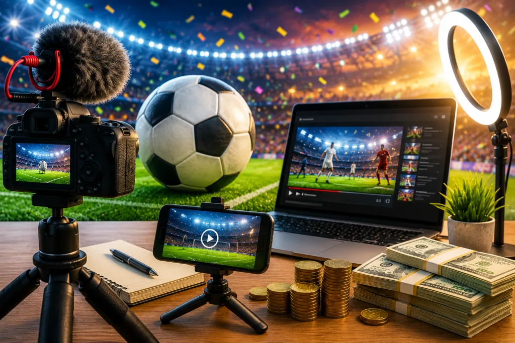 Como-ganhar-dinheiro-criando-conteudo-sobre-futebol-internacional-1024x683 Como ganhar dinheiro com a Copa do Mundo 2026
